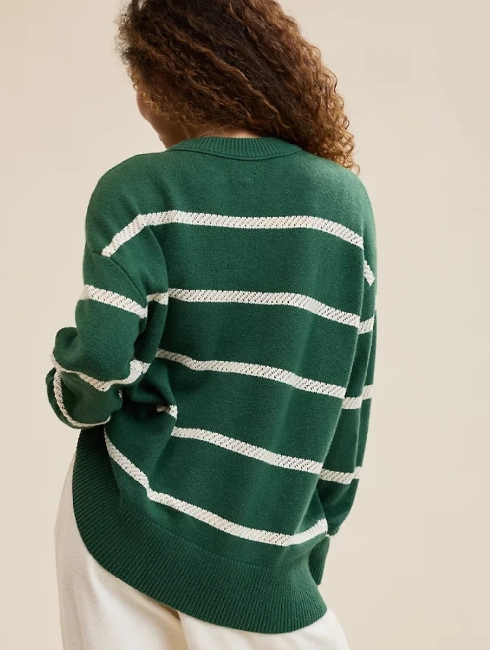 Aerie Softest Luxe Crew Sweater - Rugged Green - Picture 2 of 6